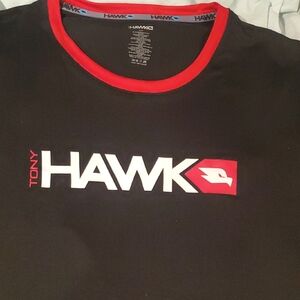 2 Tony Hawk Tees with Red Highlights,gray with white highlights